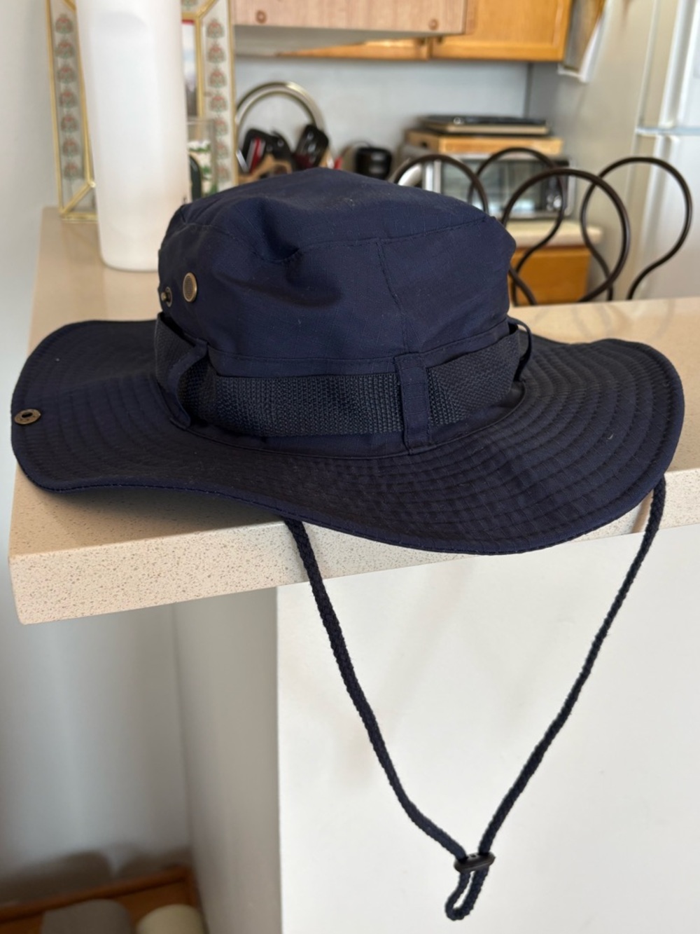 Navy Safari Bucket Hat